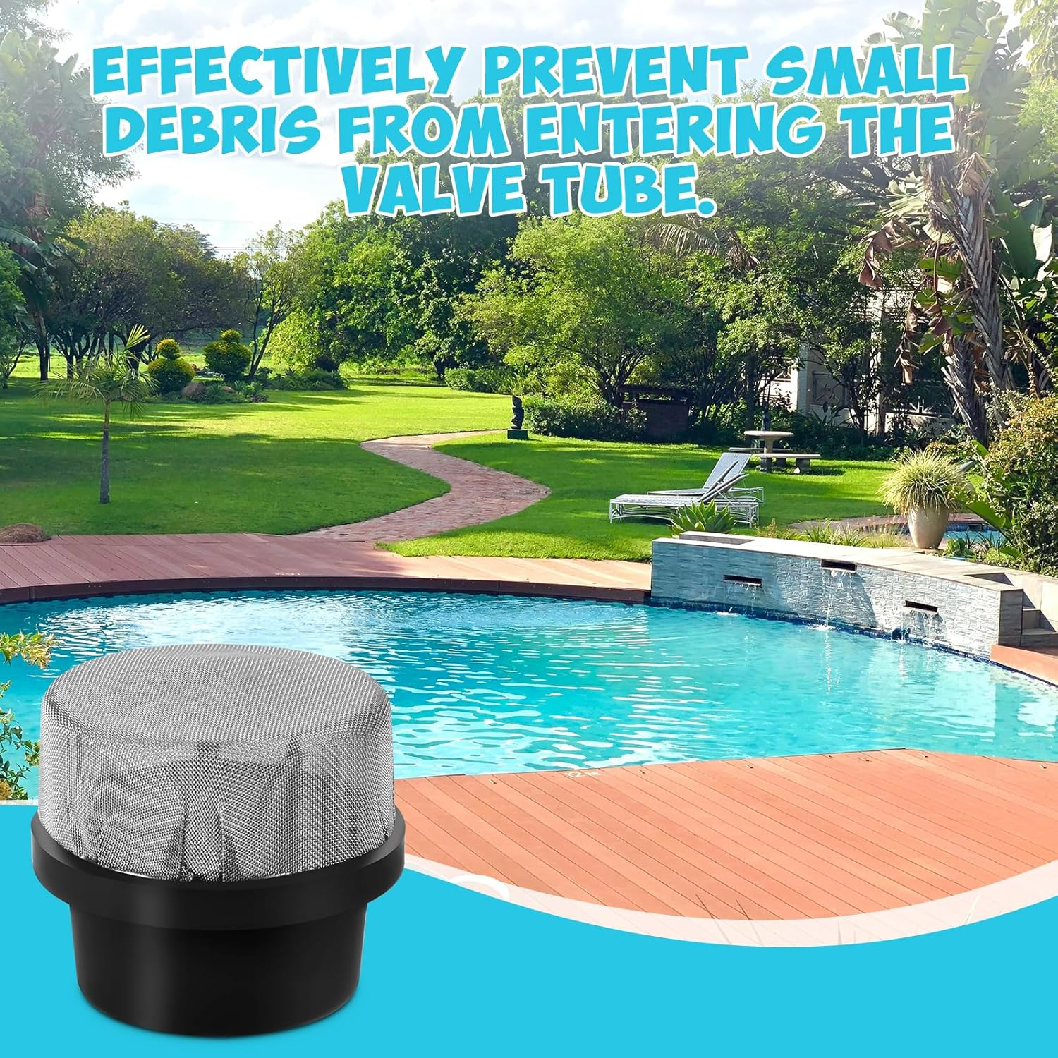 2Pcs 190106Z Air Bleeder Screen Caps, Stainless Steel Pool Filter Screen Caps Good Sealing Pool Filter Cap Replacement Compatible with Pentair, Easyclean DE and Quad DE Filters image number 5