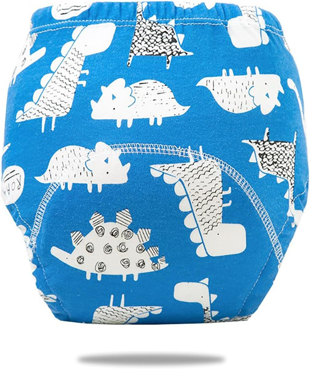 ZONEY 6 Packs Baby Cotton Reusable Training Pants, Potty Training Underwear for Boy and Girl, Learning Designs Training Underwear Pants,Fruit and Animal image number 2