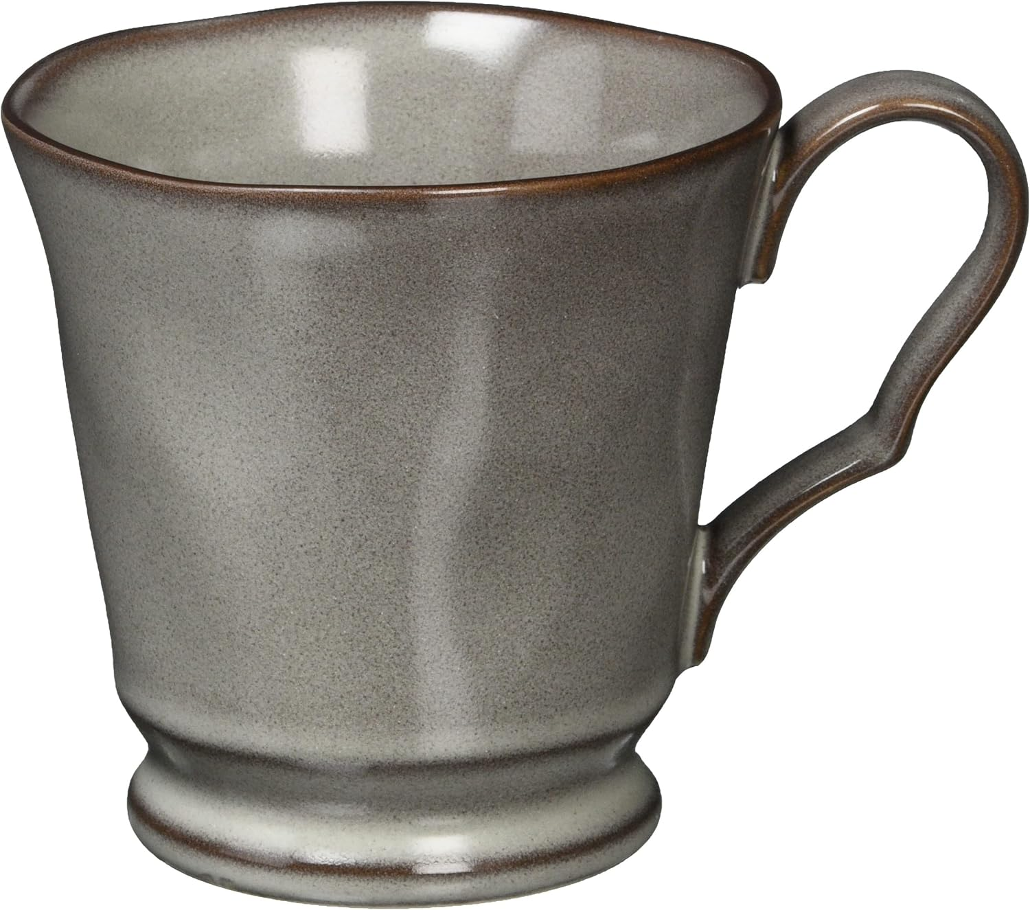 Koyo Pottery 13510035 Cafe Tableware, Coffee, Cafe Au Lait Bowl, 5.1 Inches (13 Cm), Rafelum, Smoke, White, Made in Japan