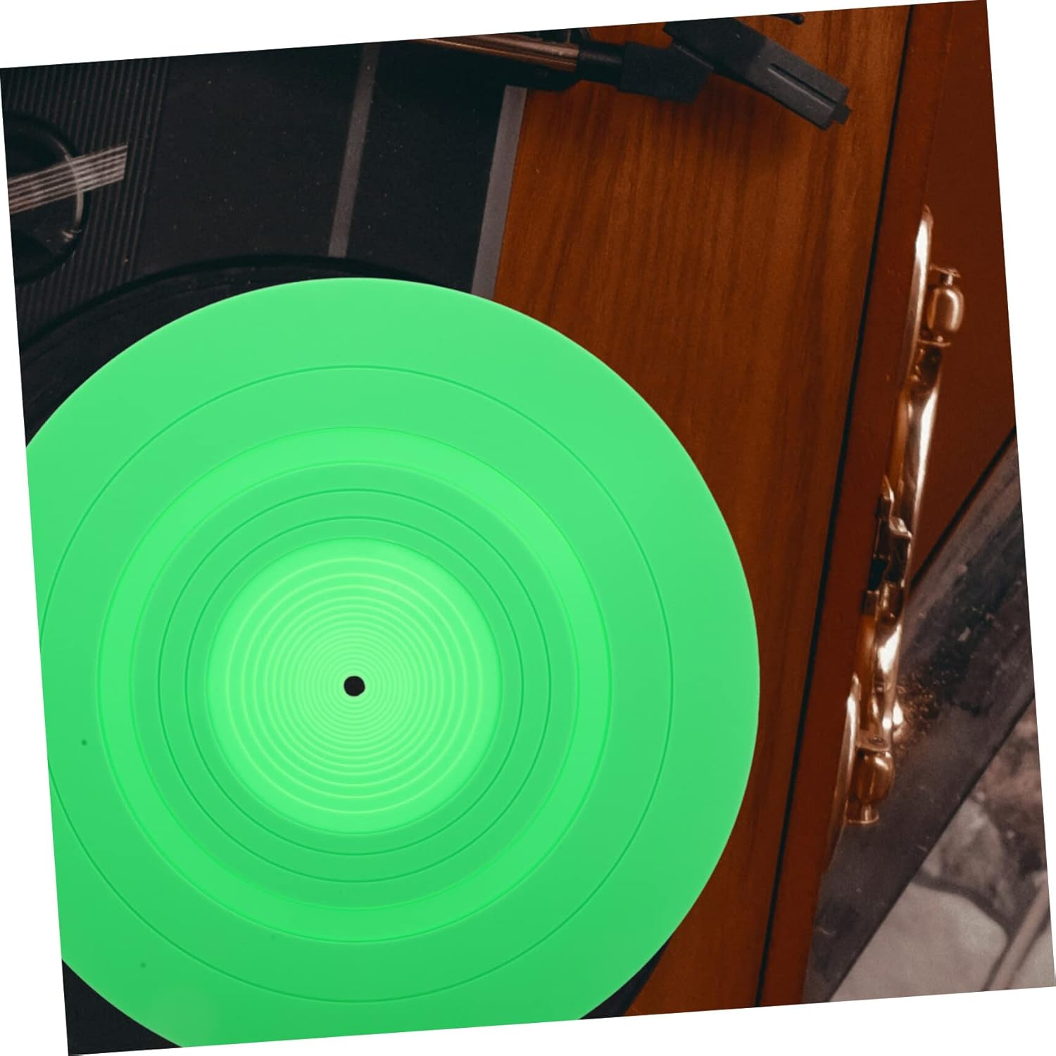 SUPVOX Vinyl Record Player Mat Anti-Static Silicone Disc Pad for Turntable Replacement Accessory Shock Absorption and Reduction image number 1