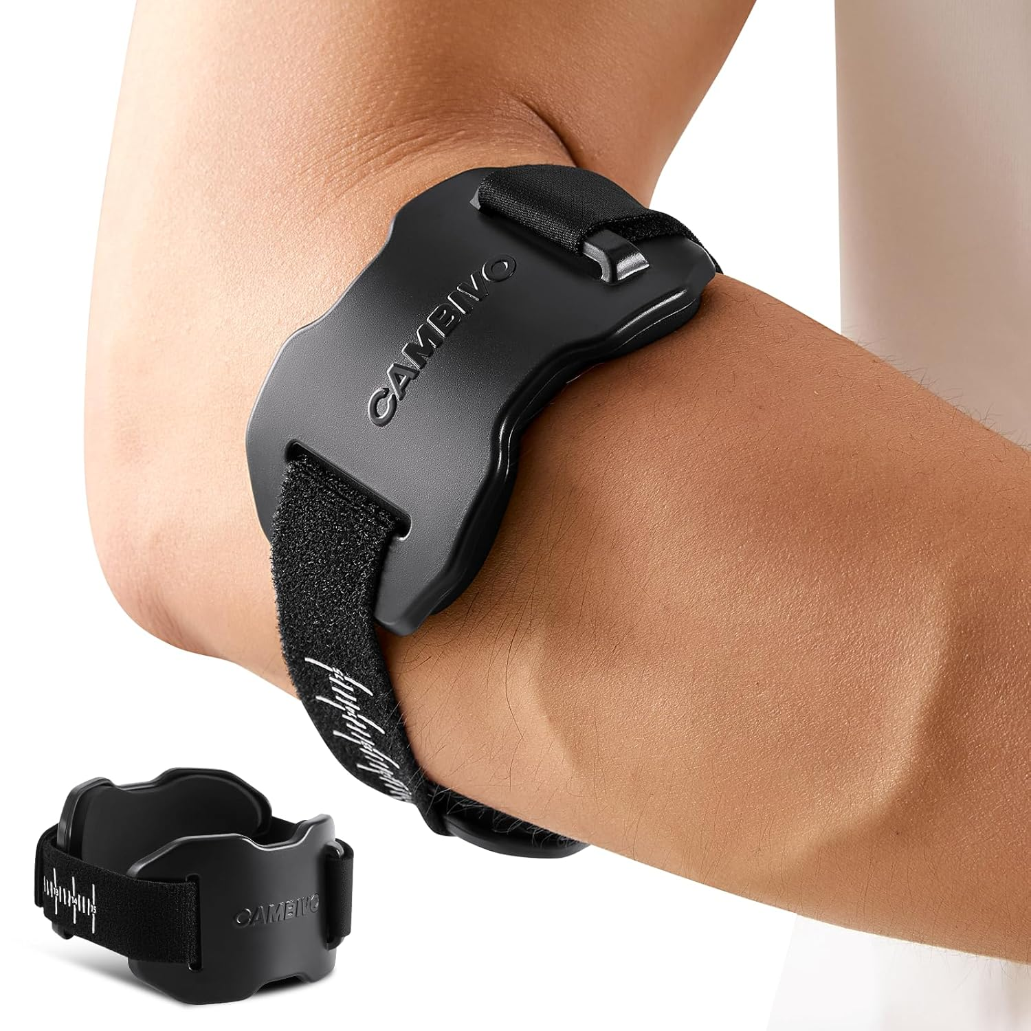 CAMBIVO Elbow Brace for Tendonitis and Tennis Elbow Relief, Adjustable Tennis Elbow Strap & Forearm Brace for Men and Women, Golfers Elbow Brace, Arm Support for Pain Relief & Recovery image number 2