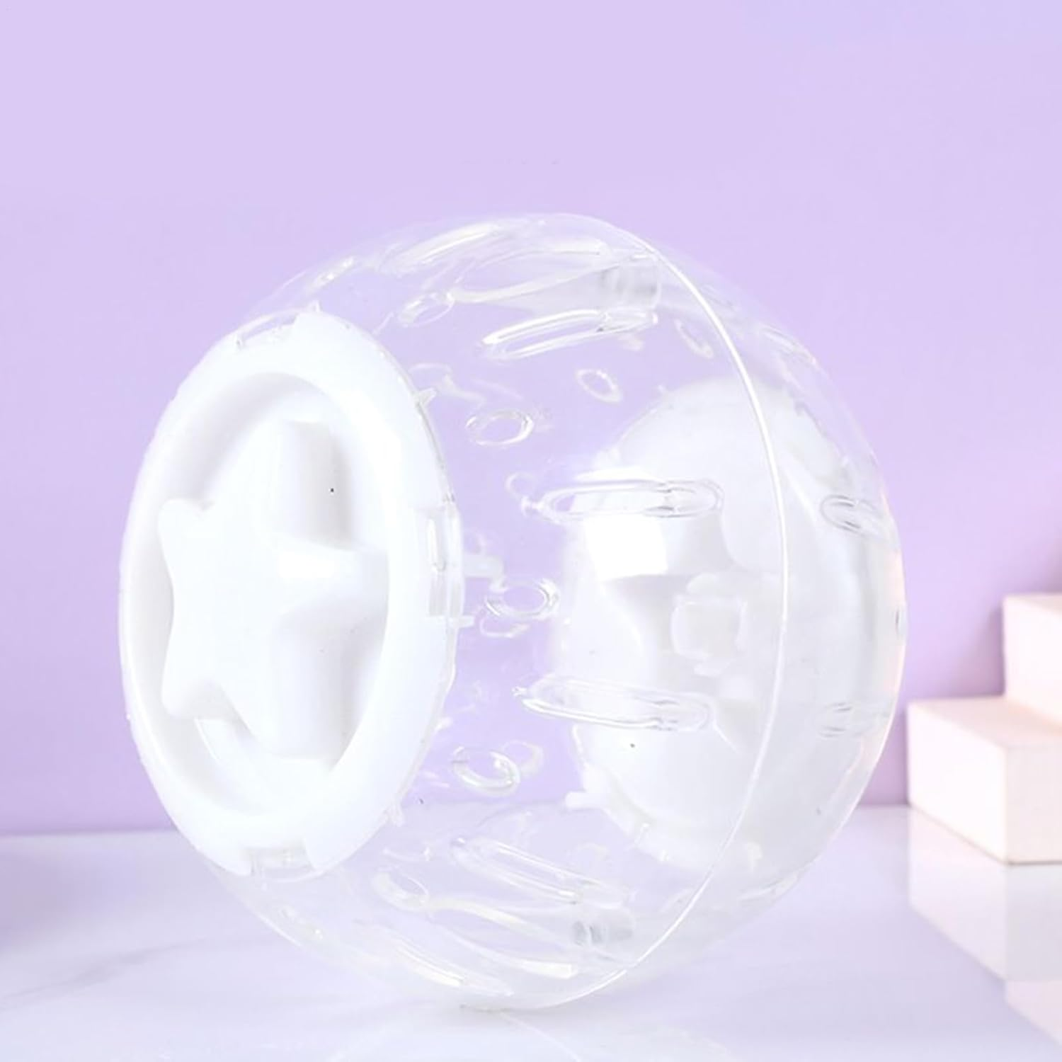 Clear Hamster Ball - Clear Hamster Running Ball Exercise Toy - Indoor Activity Small and Medium Pets Daily Fitness Entertainment for Animal Lovers