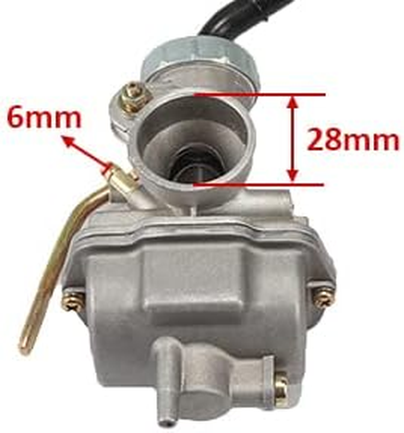 PZ20 Carburetor and Air Filter Kit with Throttle Cable for Taotao for Kazuma for Baja 50Cc 70Cc 90Cc 110Cc 125Cc 4 Stroke Engine Chinese ATV Quad Go Kart image number 6