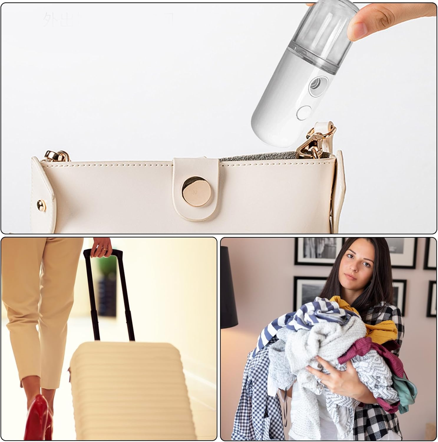 Mini Facial Steamer -Nano Sprisher A, Portable Beauty Facial Mister | Compact Atomization Wireless Steam Device, Rechargeable Moisturizing Tool for Refreshment of Rouu image number 6