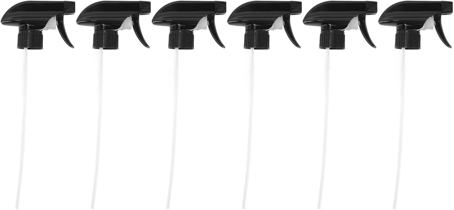 6Pcs Black Spray Bottle Replacement Mist Stream Spray Tops Home Office Supplies image number 1