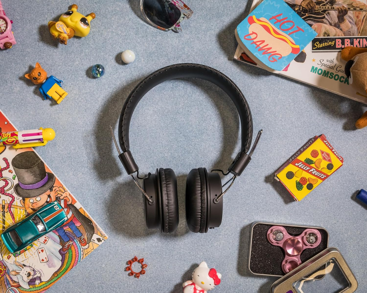 Verbatim Headphone,Black/Black,Urban Sound Kids Headphones Black image number 5