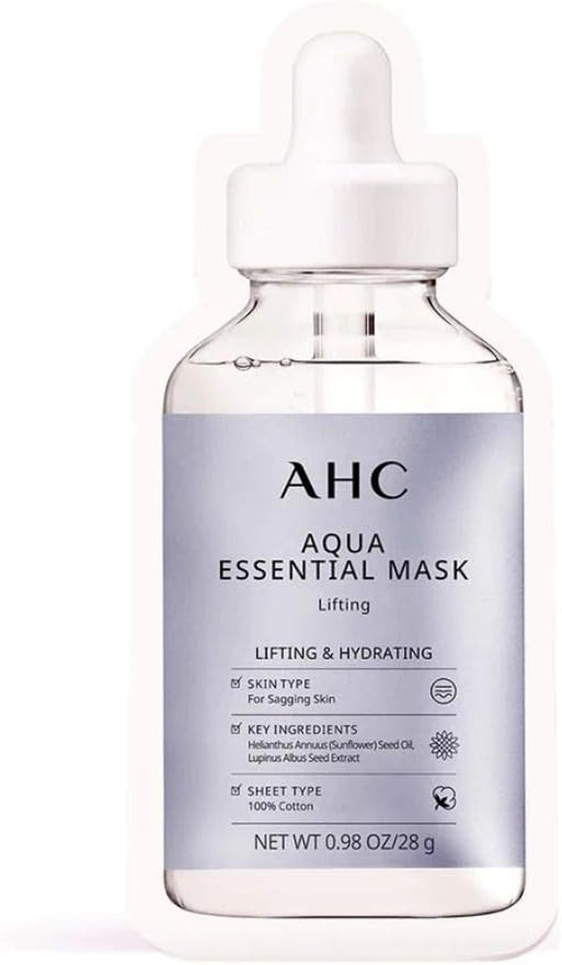 AHC Natural Essential Mask, Aqua Calming, 5 Pack