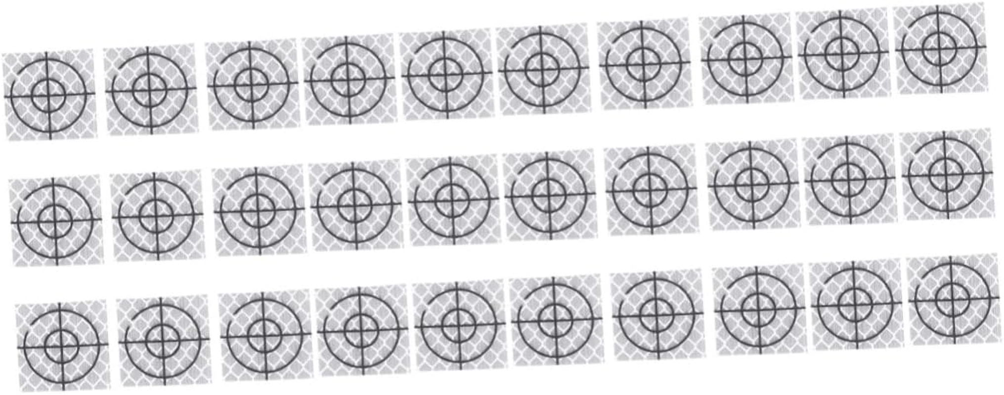 ULTECHNOVO 60Pcs Self-Adhesive Reflector for Engineers Reflective Film for Construction Surveying High Visibility Tunnel Reflectors White image number 4