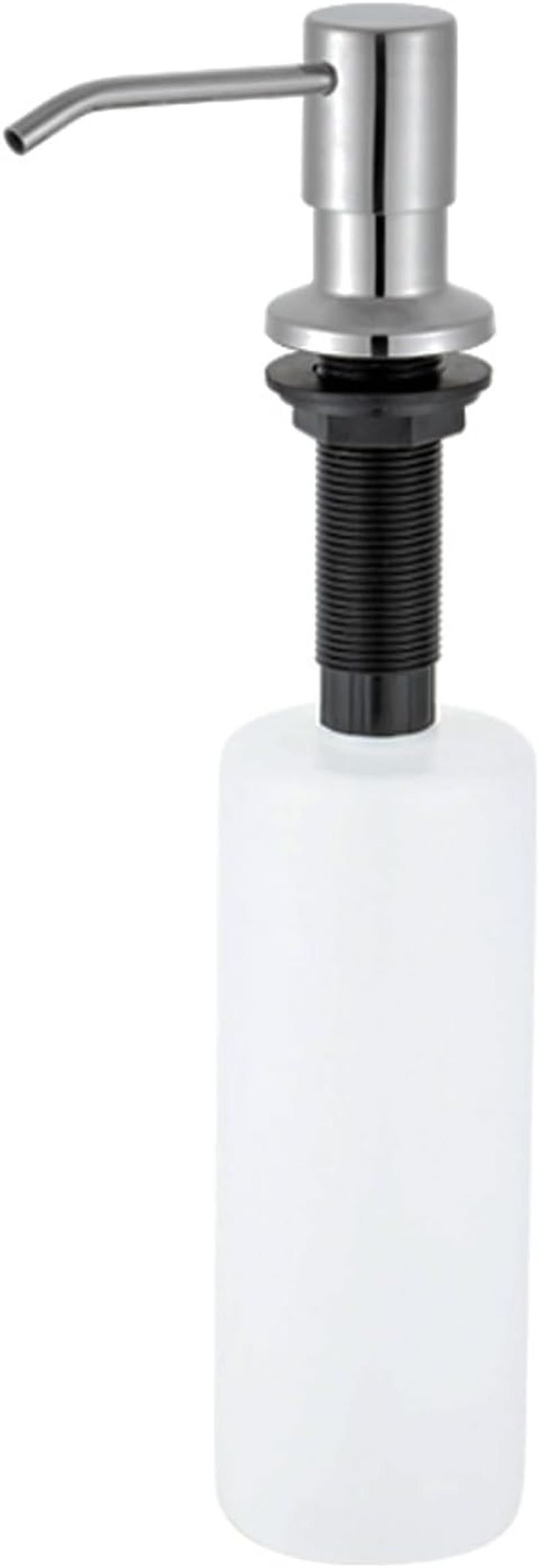 Maizoon Stainless Steel Soap Dispenser for Kitchen Sink with Long Nozzle Durable and 500ML/17OZ Large Capacity Bottle Suitable for Bathroom Brushed Silver image number 6