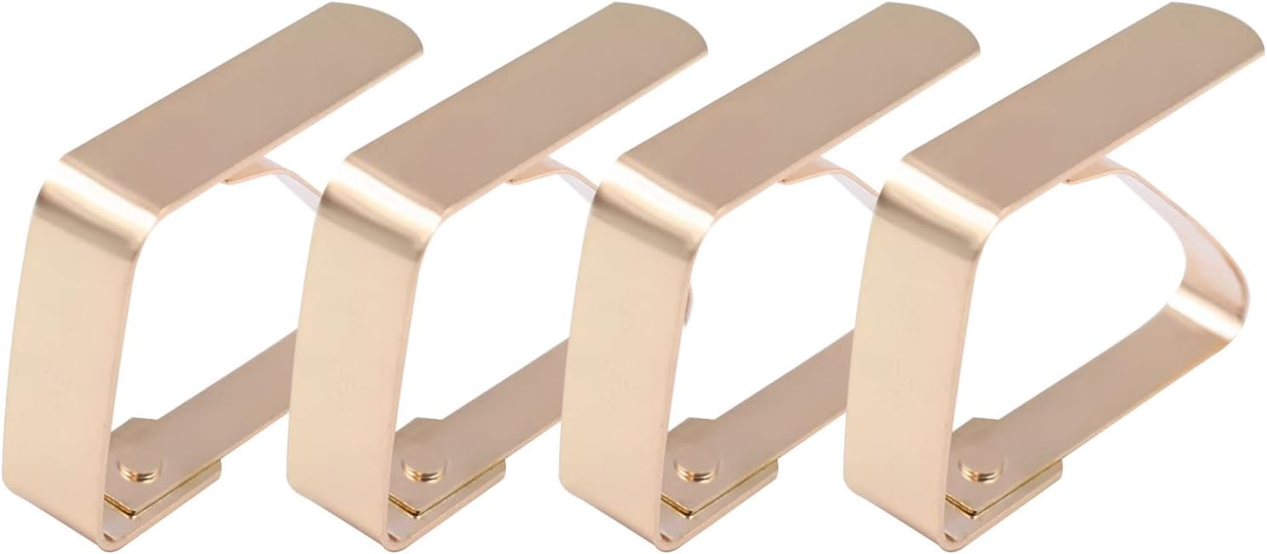 4 Pieces Tablecloth Clips, Tablecloth Holders, Stainless Steel Table Cover Clamps, Suitable for Parties, Picnics, Restaurants & Weddings (Black)