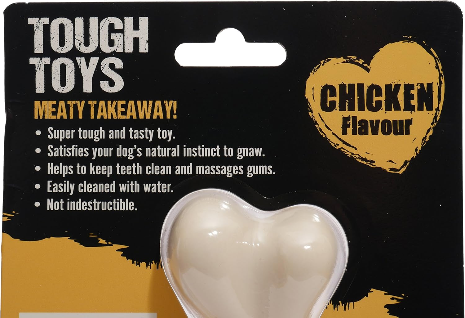 Rosewood Tough Toys Meaty Chicken Takeaway Leg Dog Toy, Small