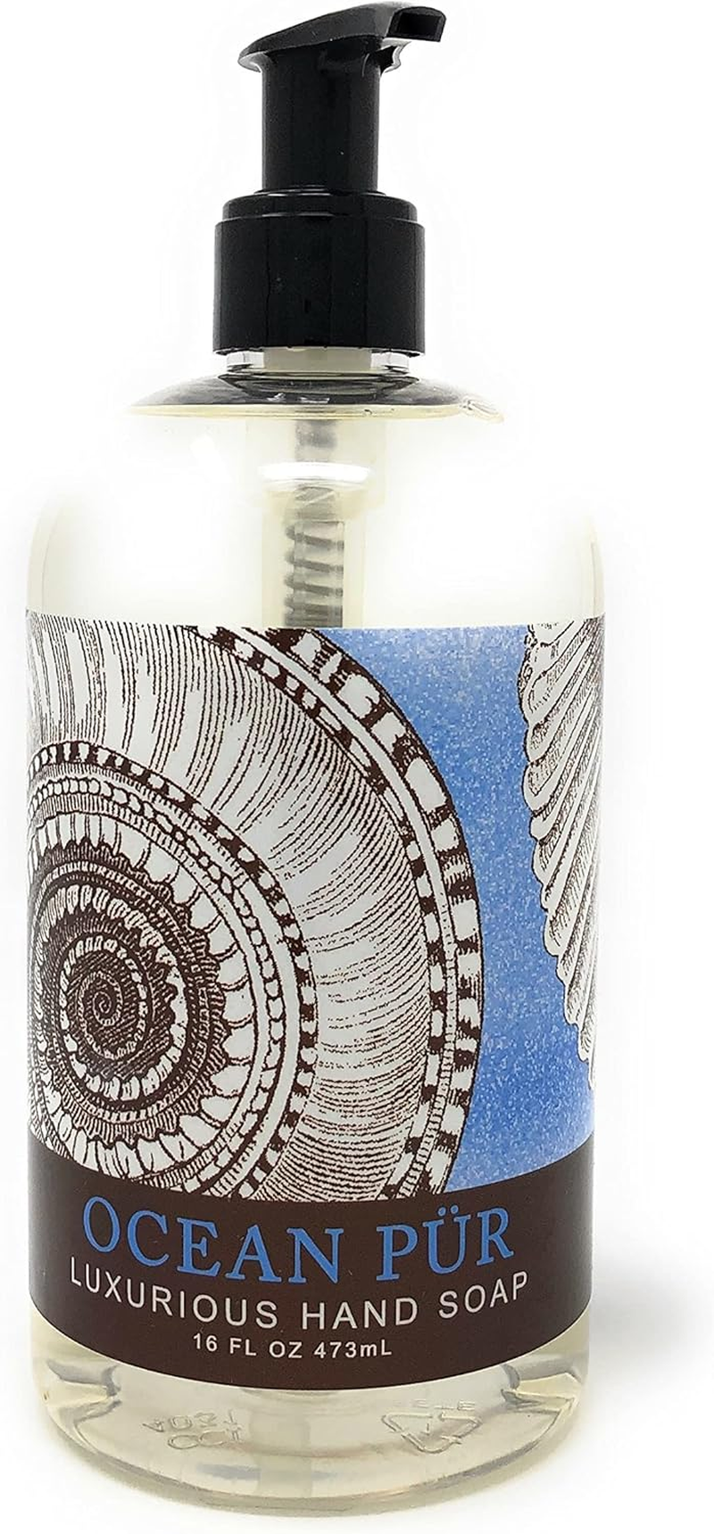 Greenwich Bay OCEAN PUR Luxurious Hand Soap Enriched with Shea Butter, Cocoa Butter and Natural Sea Kelp Extract 16 Oz image number 1