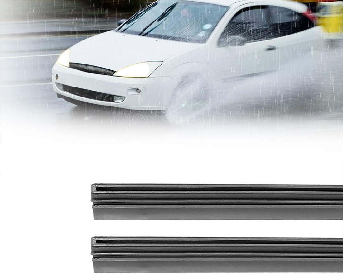 X AUTOHAUX 4Pcs 425Mm 650Mm 17" 26" 8X10Mm 3 Section Car Windshield Wiper Blade Refill image number 2