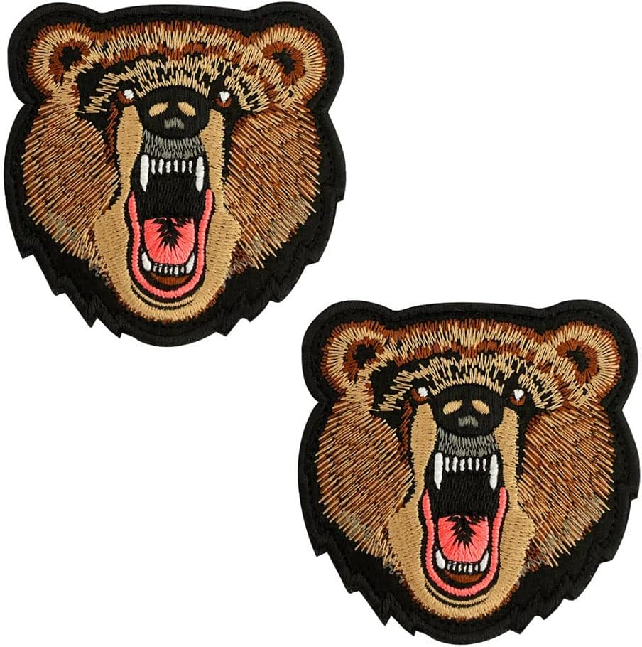 2 Pcs Tactical Military Patch of F.B.I Special Police Hook and Loop Fully Embroidered Moral Tags Emblem Patches for Attach to Caps Backpack Uniform Clothes Dog Vest Harness