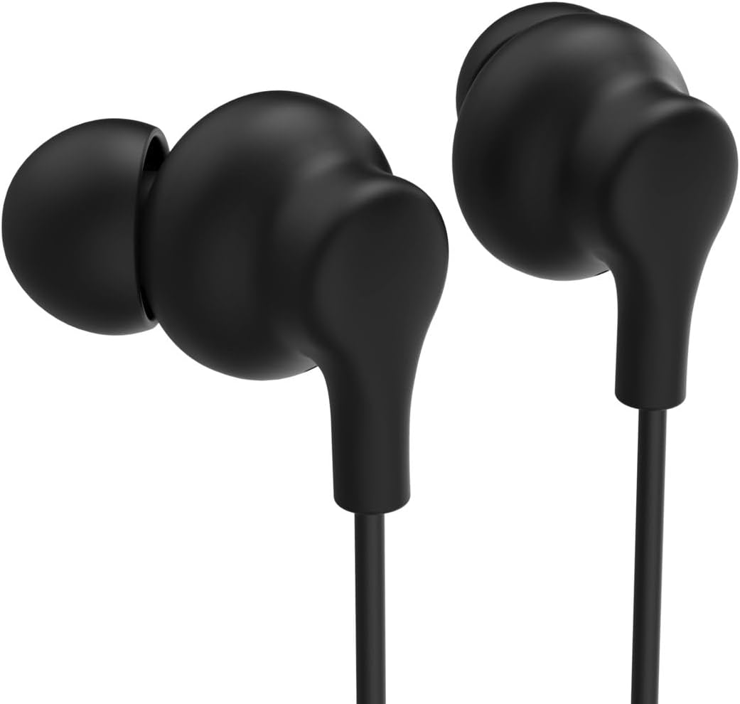 Hama, Curly Headphones, In-Ear, Microphone, Cable Kink Protection, USB-C, Black image number 1
