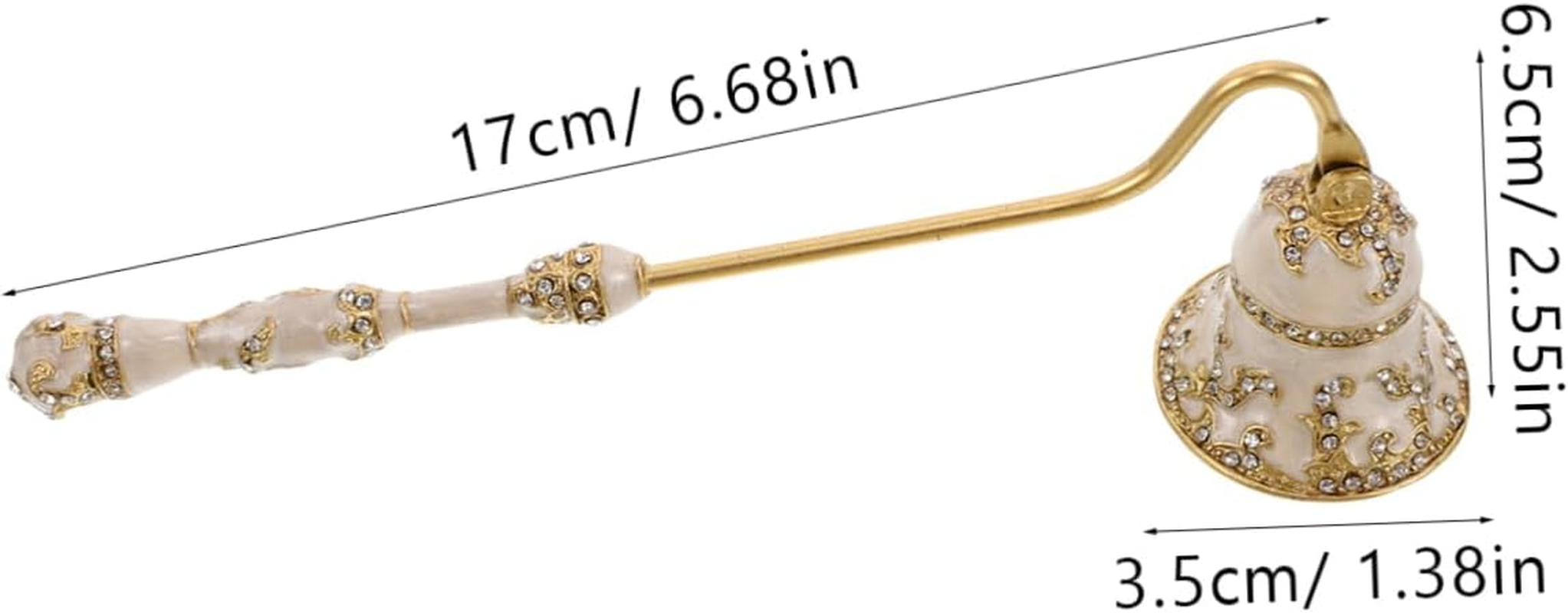 KAILIKETIY Retro Style Candle Extinguisher Snuffer Easy Handle Wick Fire Extinguisher for Hotels Restaurants image number 1