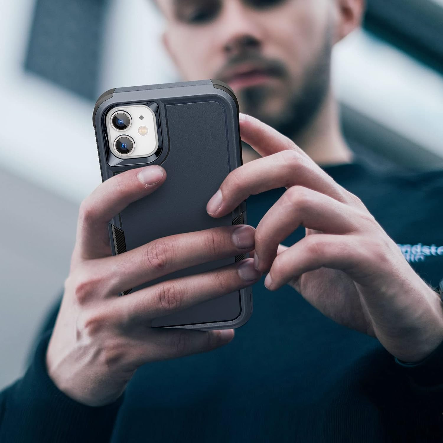 Soft Case for Iphone 11 Case(2019) 6.1-Inch, Hard Pc+Soft TPU Heavy Duty Shockproof Full Protective Tough Rugged Anti-Scratch Iphone 11 Cover image number 4