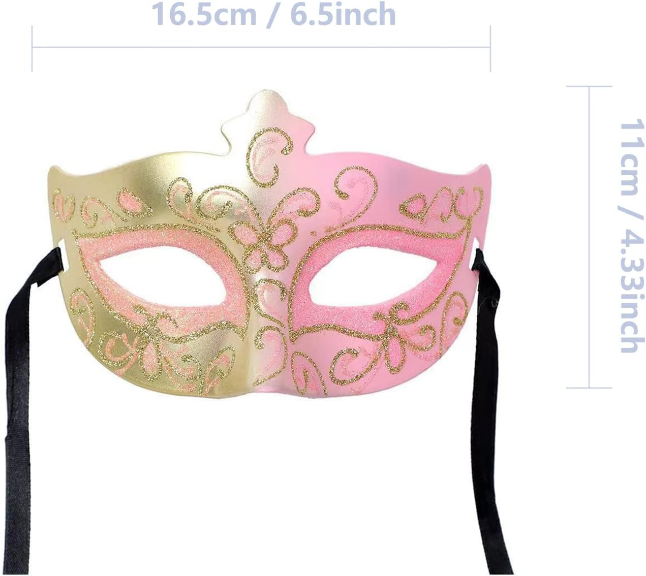 Aoozleny Male Venetian Mardi Gras Halloween Party Masks Evening Prom Mask Costume Accessory Masquerade Mask for Women image number 6
