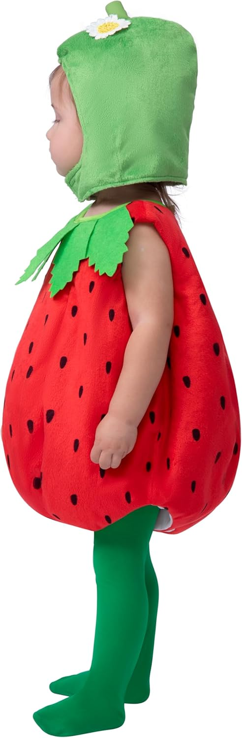 Spooktacular Creations Halloween Baby Strawberry Costume Toddler, Infant Fruit Costume for Girls Kids Halloween Dressup Party image number 6