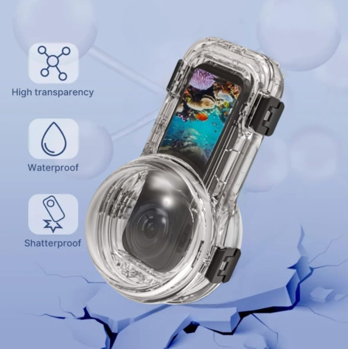 Invisible Super Dive Case for Insta360 X5