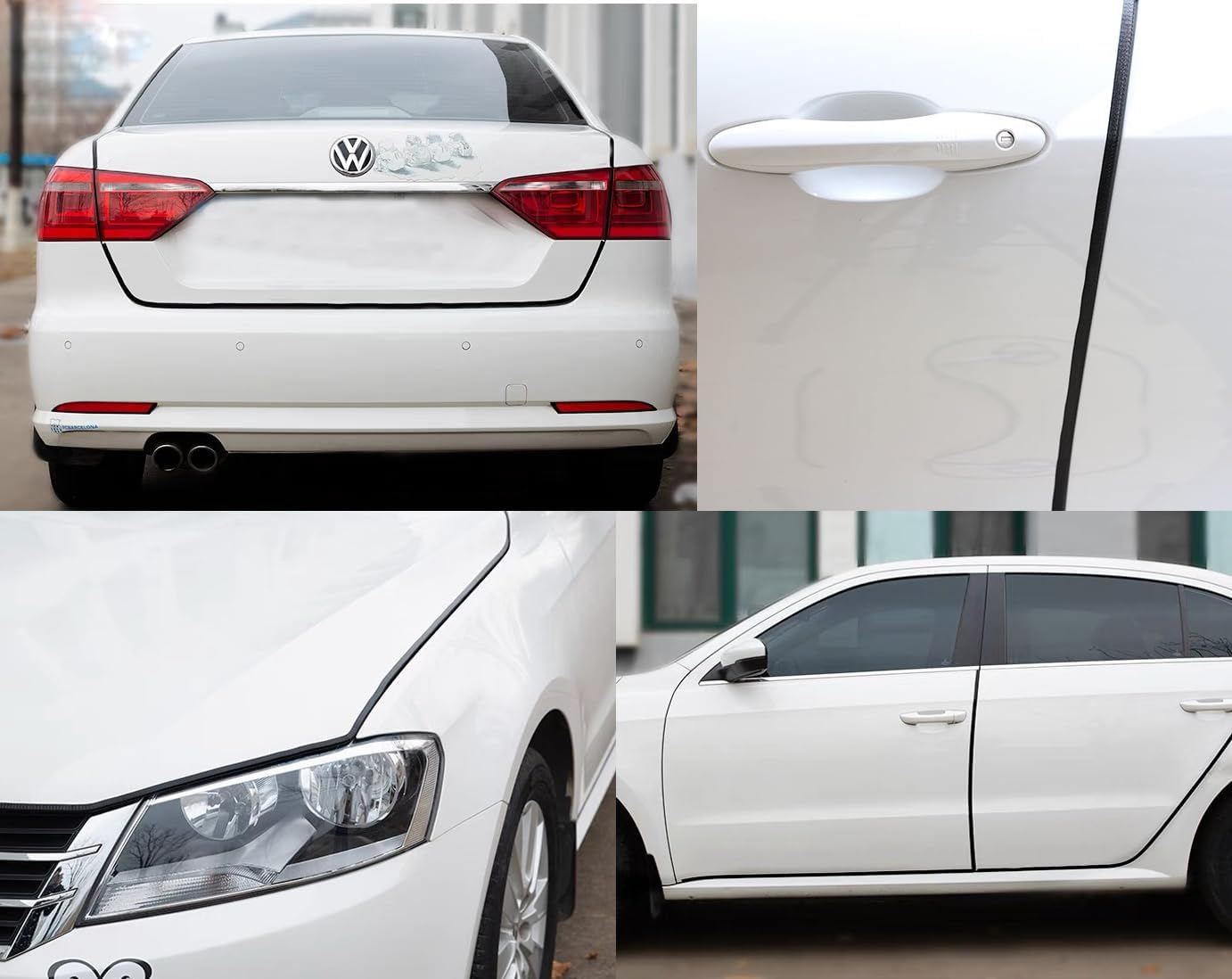 20Ft(6M) Black Car Door Edge Guards, Rubber Trim with U Shape, Universal Fit for Most Cars, No Glue image number 3