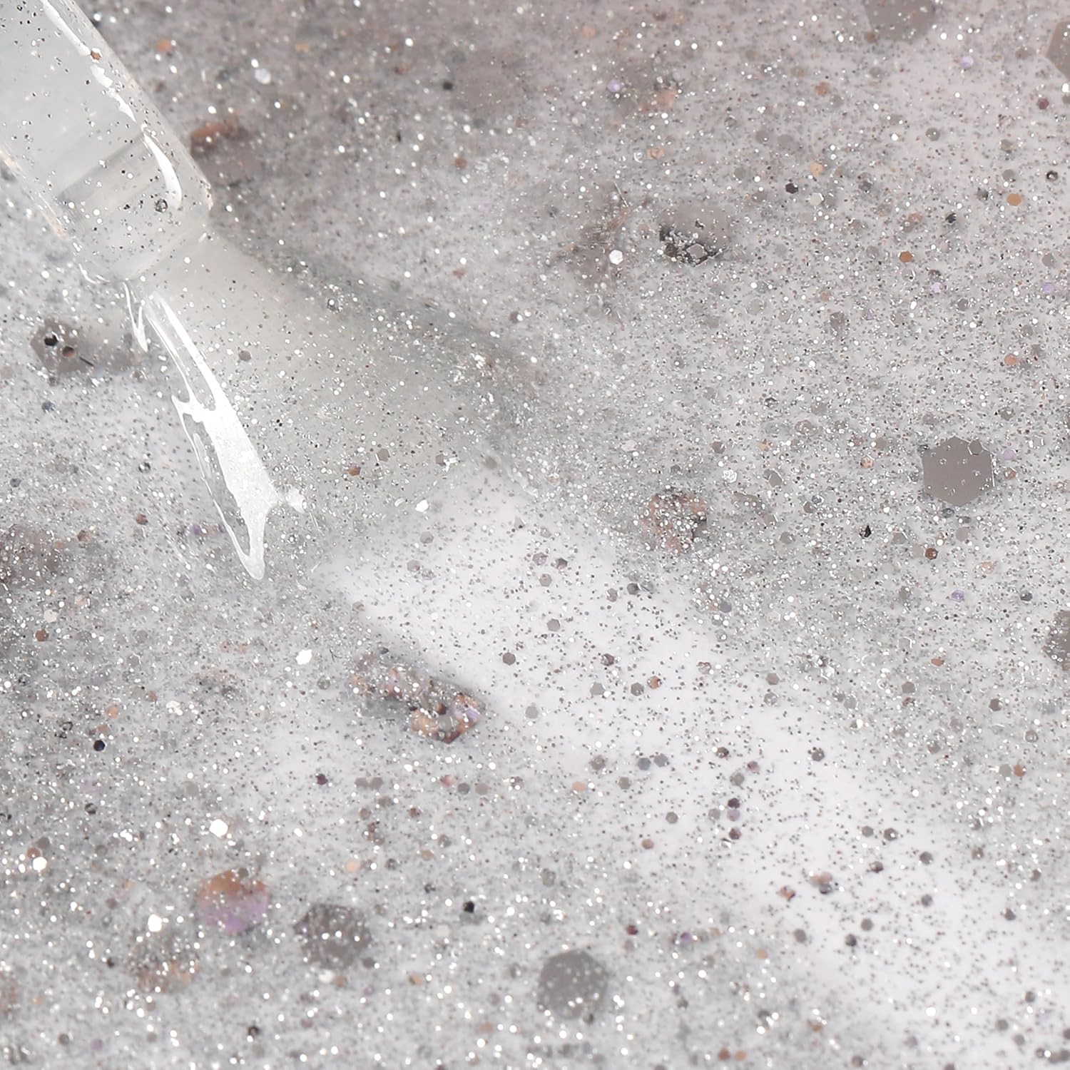 Bluesky Bluesky Gel Polish, Platinum Marbel, A51, 10 Ml, Gel Soluble Nail Polish, Silver, Glitter, Shimmer (Curing under UV/LED Lamp Required) Pack (X)