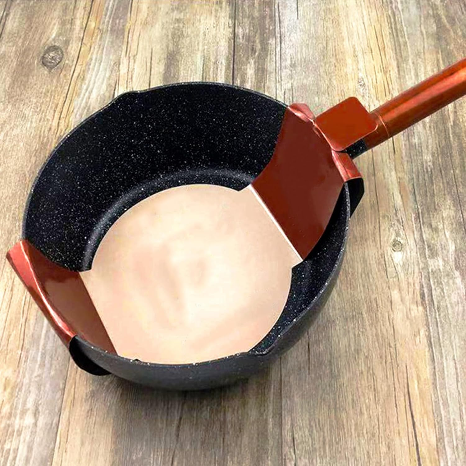 Nonstick Sauce Pot, Fine Workmanship Portable Nonstick Pot Multifunctional for Noodles for Gas (20Cm / 7.9In) image number 1