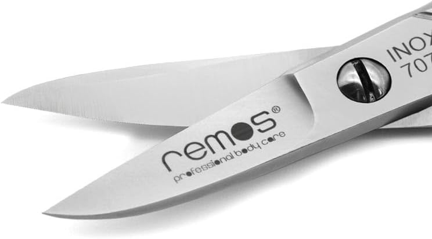 Remos Toenail Scissors Stainless Steel Serrated Blade Cuts Strong Fingernails and Toenails image number 6