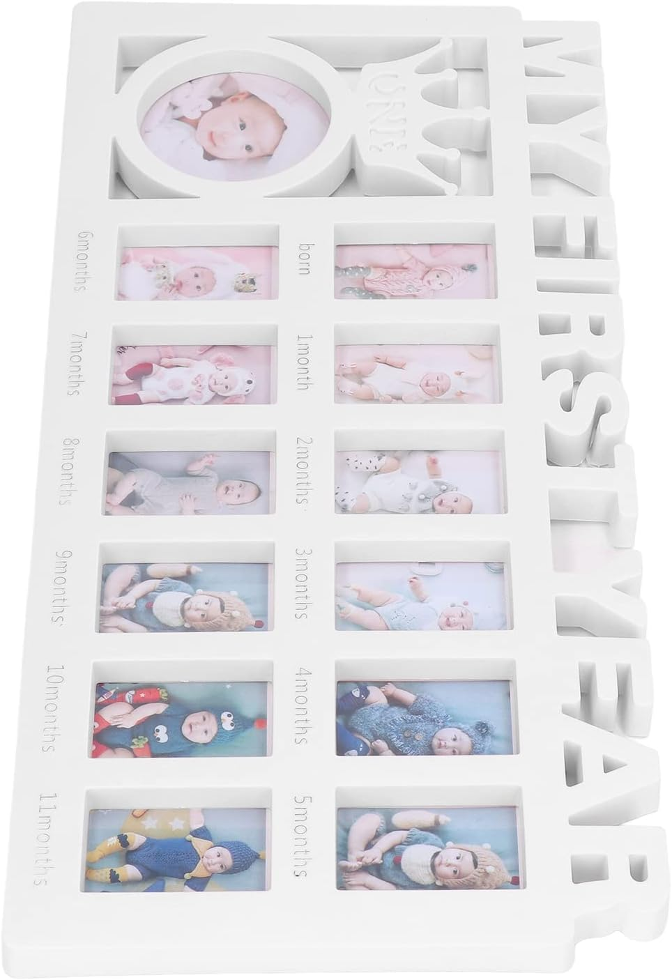 Baby Prints Photo Frame for Newborns - 12 Small Picture Frames for Recording Baby'S Growth - Strong and - Ideal Home Decoration and Giving - Plastic Material (#3) - 1 image number 5
