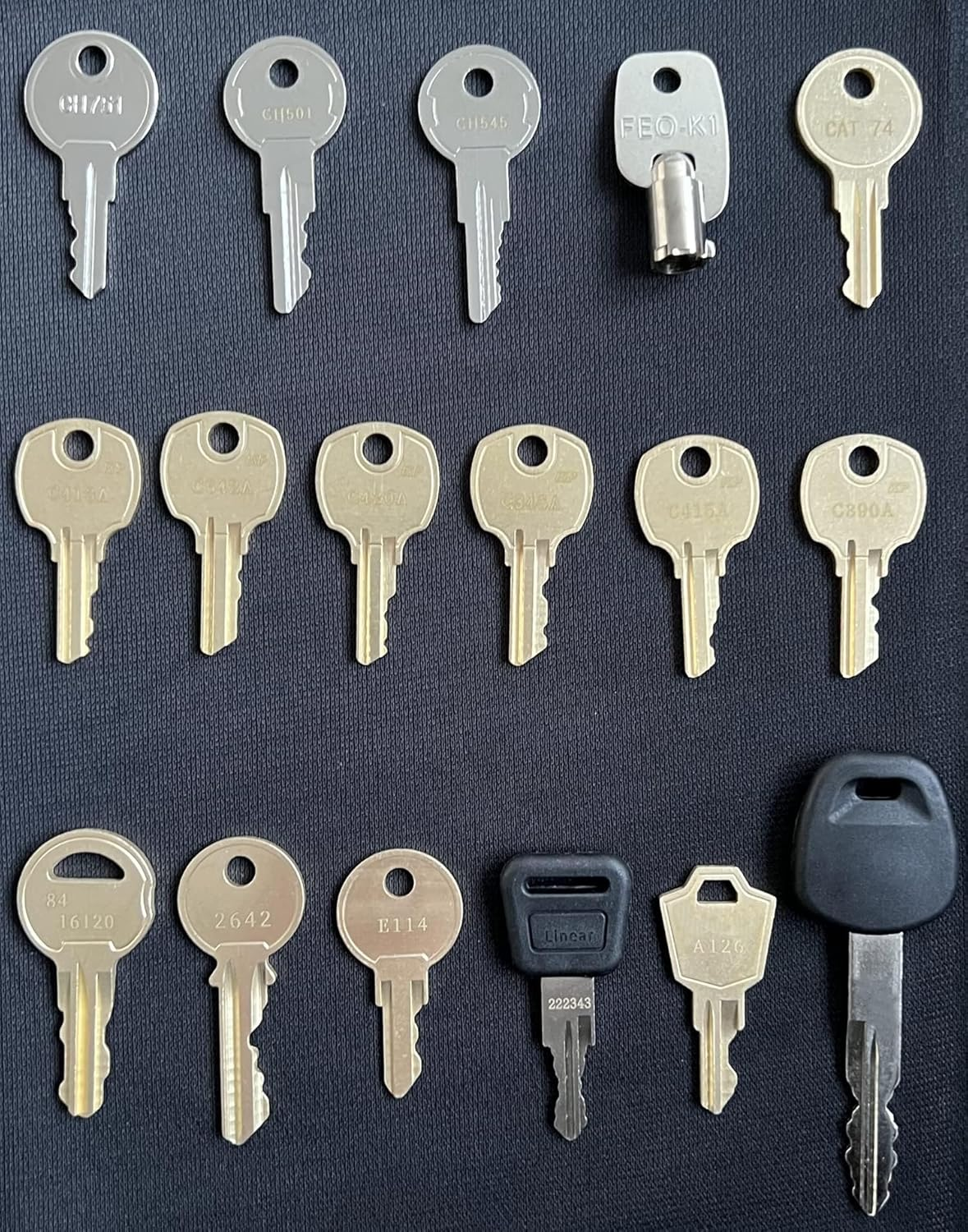 18 Pentesting Master Key Set,Feo-K1 MK9901 CH751 CH501 A126 C642A CH545 C415A C413A 2642 C420A 222343 C390A 84 16120 E114 C346A CAT 74 Cabinet Elevator Security Gate RV