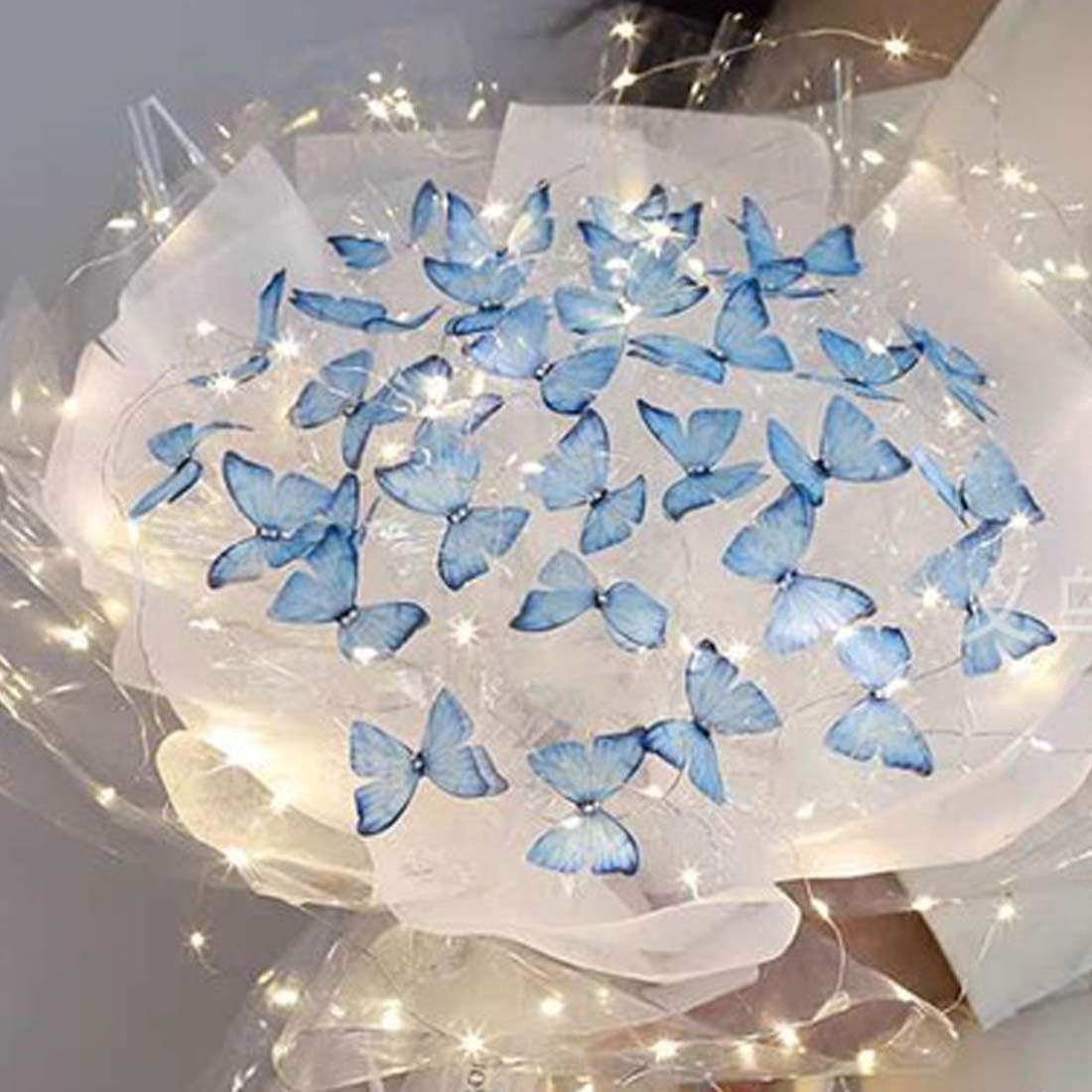 VAEIORP 10 Pieces Butterfly Hair Clip Decoration Women Girls Children Butterfly Set 3D Butterfly Jewellery Bridal Wedding Accessories