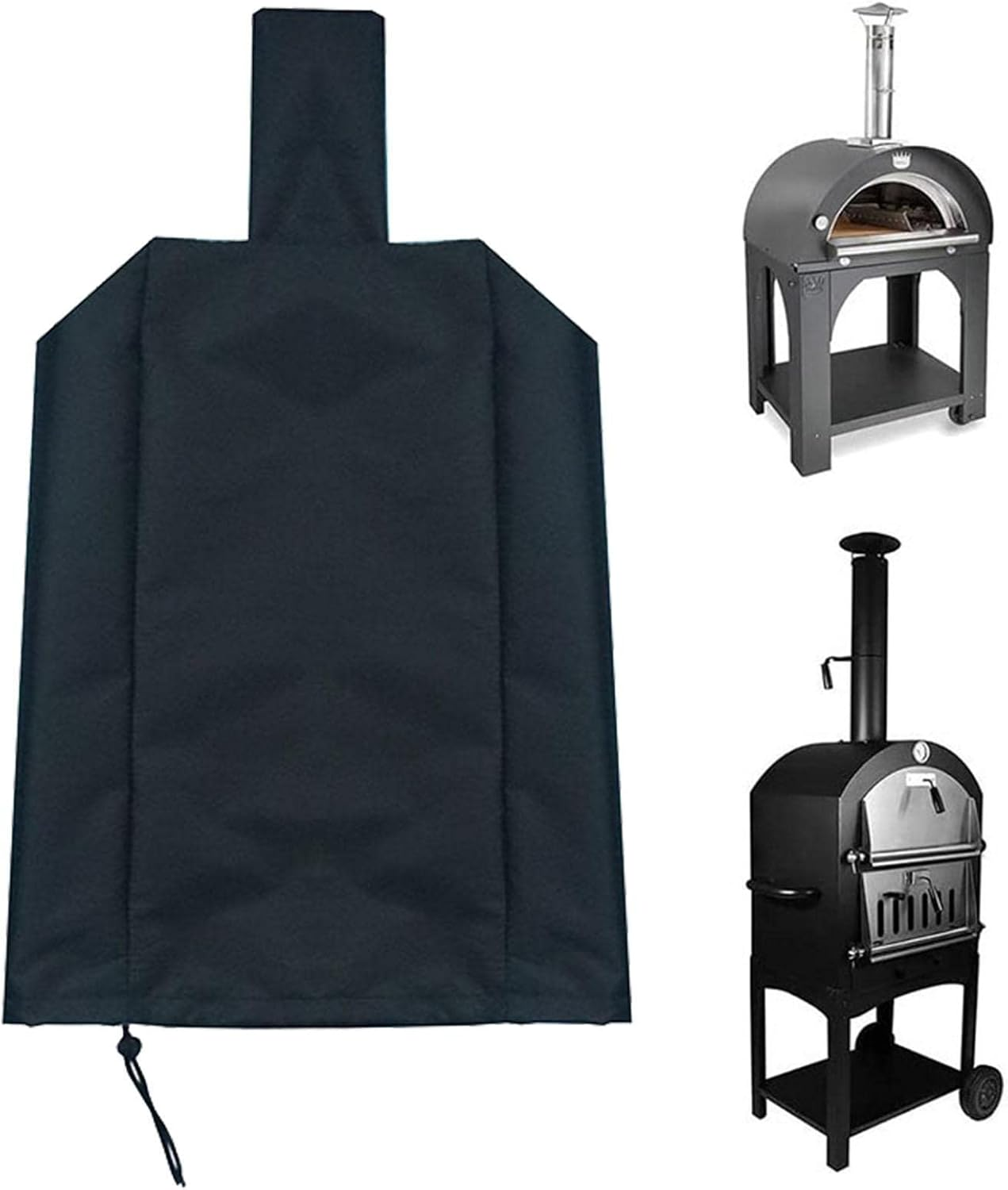 Pizza Oven Cover | BBQ Grill Cover | Furniture Dust Cover Adjustable Rope Great Protection Waterproof Coating Grill for Idle Items Oven Borato image number 1