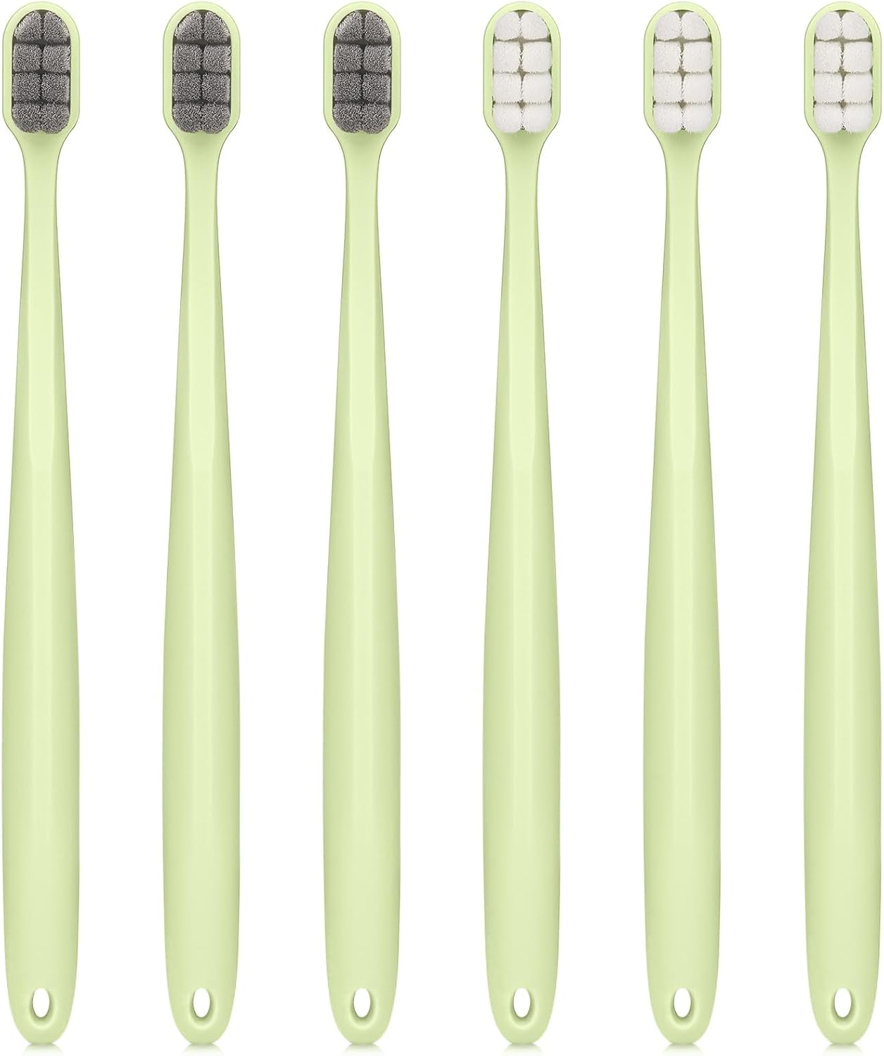 Extra Soft Toothbrushes for Adults Sensitive Gums, Upgraded 20000 Soft Bristles Toothbrush with 8 Holes, Compact Small Head Portable Manual Toothbrush for Pregnant Women, Elderly, Braces image number 3