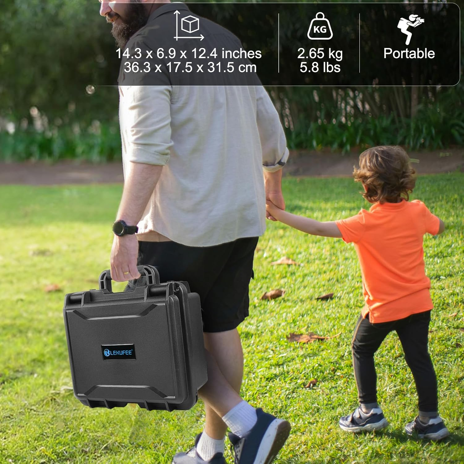 Lekufee Waterproof Hard Carrying Case for DJI Neo Drone,Dji Neo Fly More Combo,Dji Goggles N3/3/2/Goggles Integra,Dji RC 2,DJI RC N3/N2,DJI RC Motion 3/2,And Accessories(Case Only) image number 6