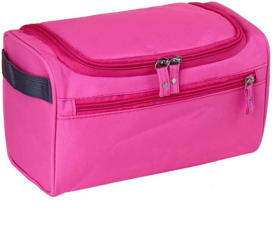 1 Pack Travel Toiletry Bags,Waterproof Travel Organiser,Waterproof Toiletry Bag,Portable Storage Bag,Sundries Bag,Unisex (Pink) image number 5