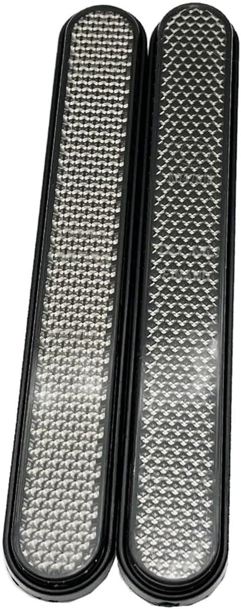 Motorcycle Front Fork Reflector Sticker Lower Legs Slider Saddlebag Reflective Cover Compatible with Dyna Softail Sportster Fatboy(Smoke) - Red image number 5