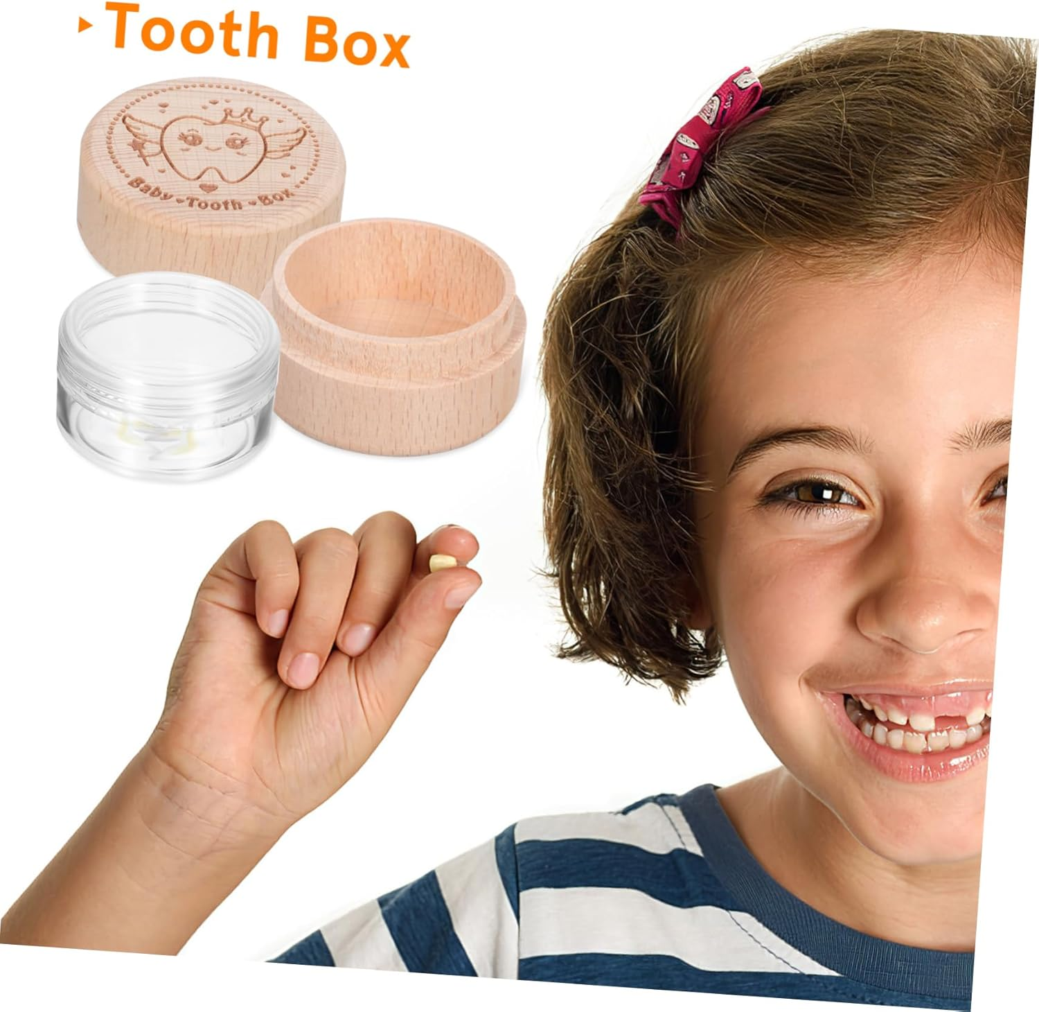 PRETYZOOM 4 Pcs round Keepsake Box Decorative Storage Box for Teeth Trinkets Fine Craftsmanship Stylish Design for Jewelry Special Presents image number 1