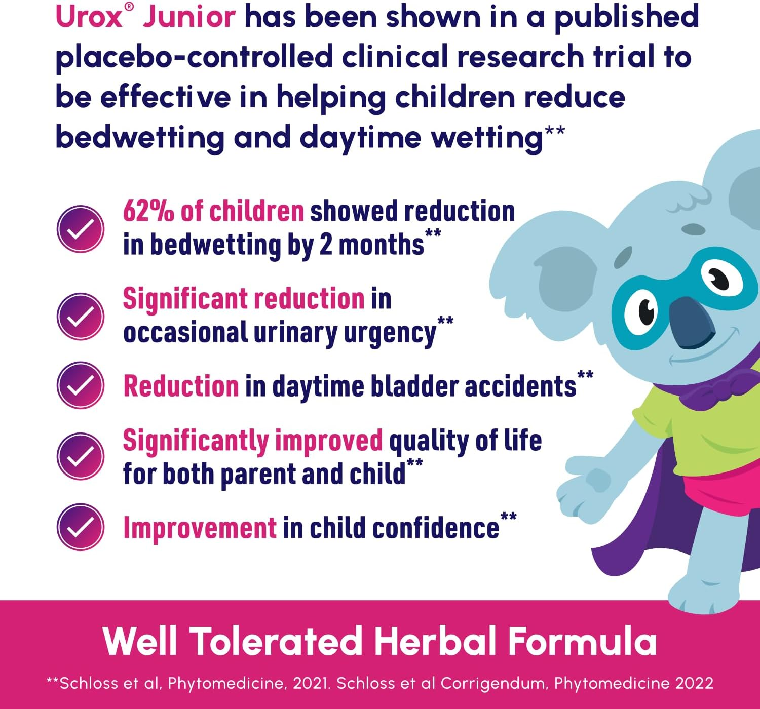 UROX Junior Natural Bladder Control - Nocturnal Enuresis or Bedwetting Supplements. Supports Bladder Control, Reduces Urinary Frequency, and Bladder Accidents for Kids, 90 Vegetarian Capsules ( 1 Bottle )