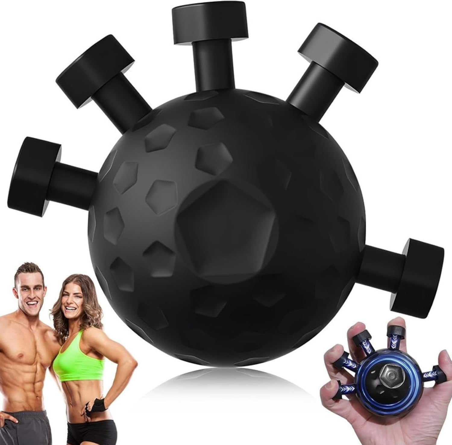 Finger Grip Strengthener, Adjustable Hand Grip Strengthener for Wrist Roller Forearm Training, Yoga Finger Extender, Trigger Finger Relief, Workout Grips for Hand Protection image number 6