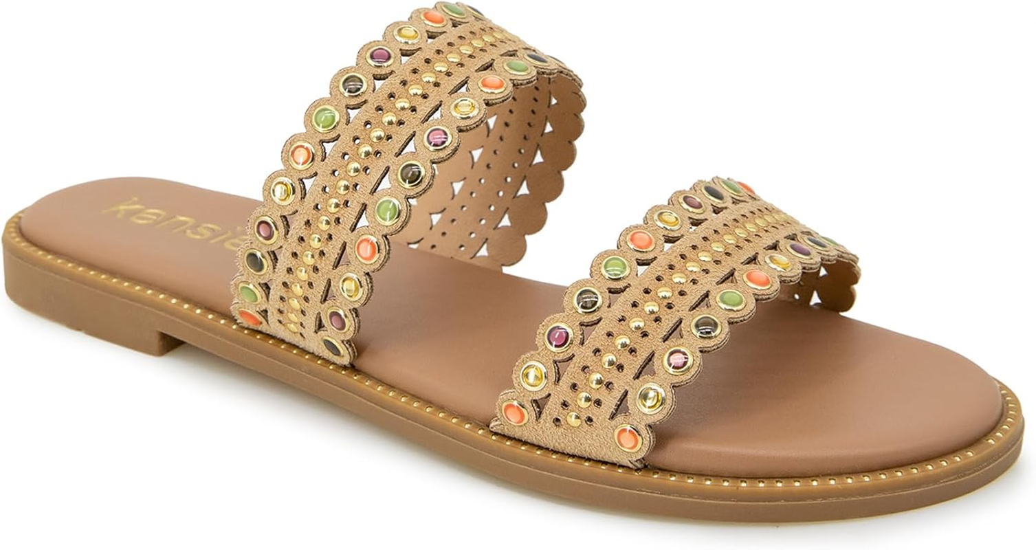 Kensie Women'S Mina Flat Sandal