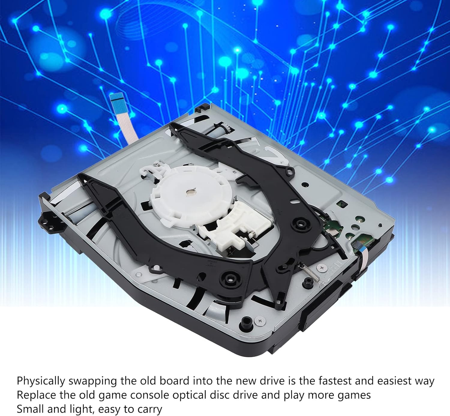 PS4 Disc Drive Replacement, Professional Playstation 4 Accessory Kits, for PS4 Pro DVD Drive Optical Drive for PS4 Pro CUH‑7015A CUH‑7015B CUH‑7000 Game Console image number 2