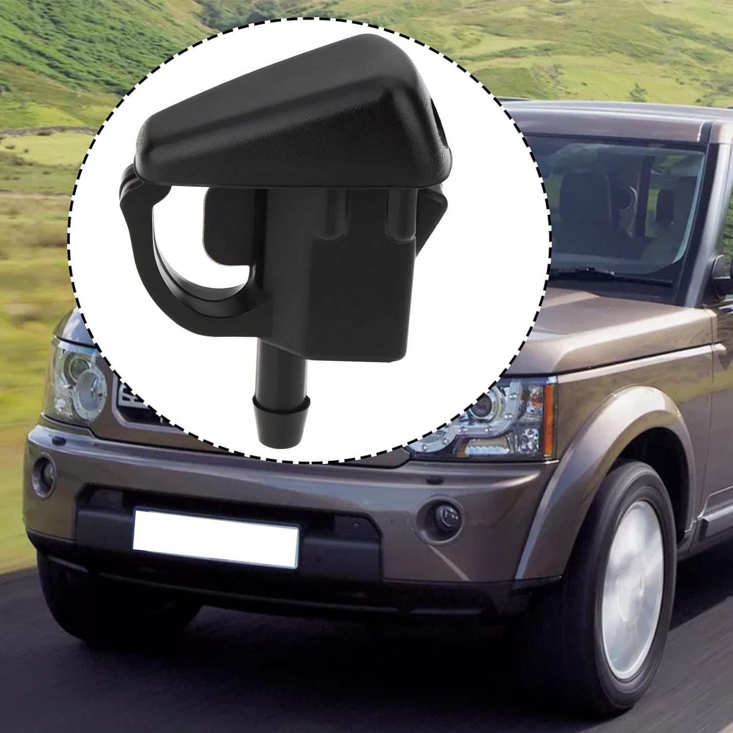 Emsea 2Pcs Windshield Cleaner Wiper Nozzle LR049290 LR018833 Compatible with Land Rover Discovery 3 4 image number 1