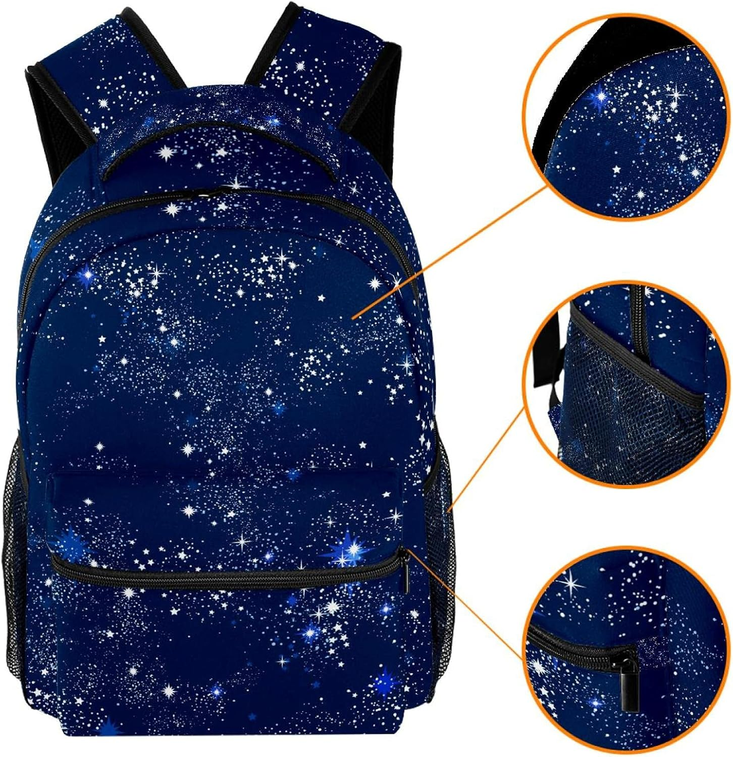 Space Galaxy Zodiac Star Backpack Students Shoulder Bags Travel Bag College School Tote Backpacks