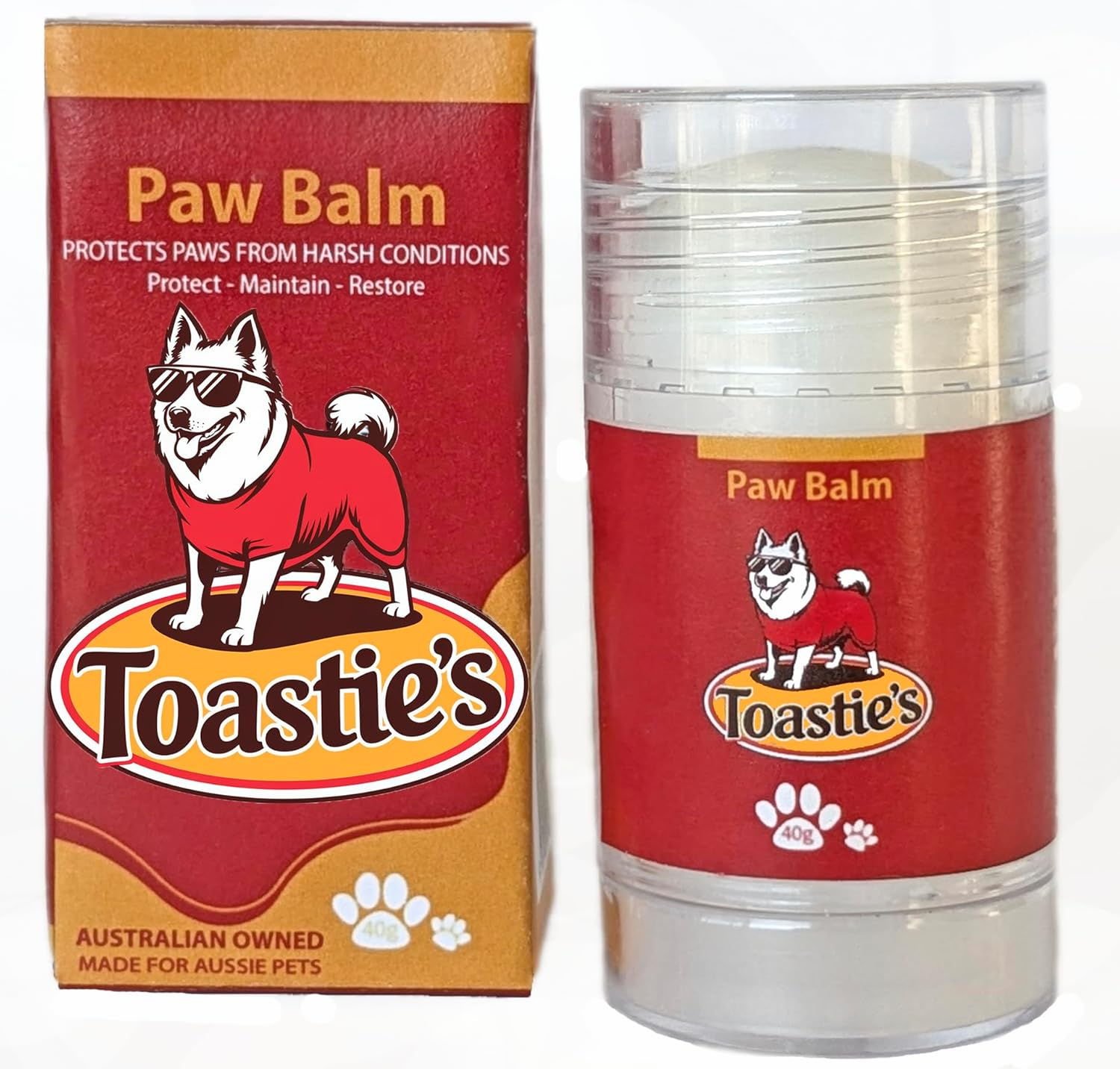 TOASTIE&rsquo;S Dog Paw Balm for Summer | Natural Moisturiser for Dry, Cracked Paws | Protects from Hot Footpaths, Sun & Heat | Lick-Safe & Non-Greasy image number 1
