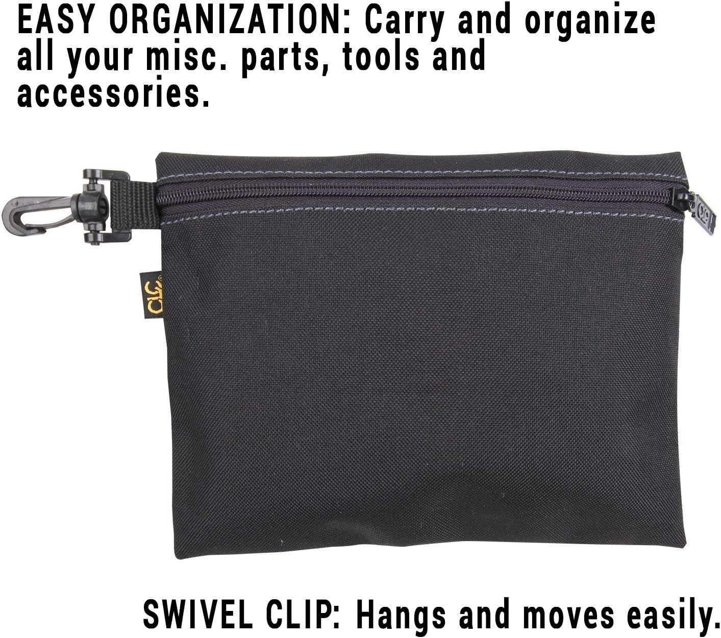 Custom Leathercraft 1100 Multi-Purpose Clip-On Zippered Poly Bags image number 4