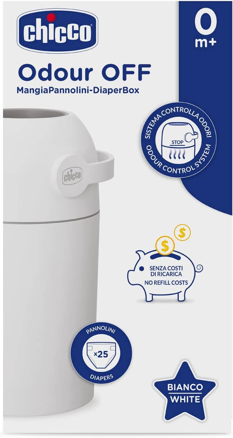 Chicco Nappy Bin Odour Proof System Use Conventional Bags image number 1