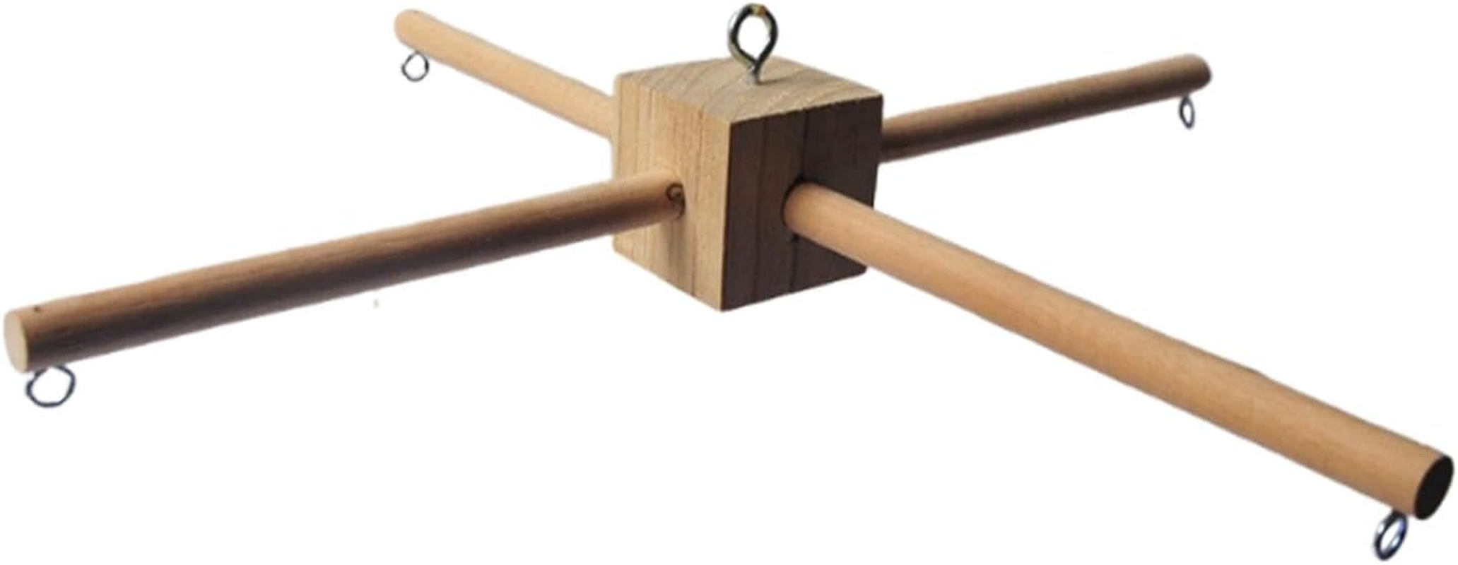 Wooden Mobile Frame Kit,Bed Toy,Diy,Photography Prop Newborn Gift Newborn Crib Hanger Mobile Hanging Frame for Music Box Bell image number 5