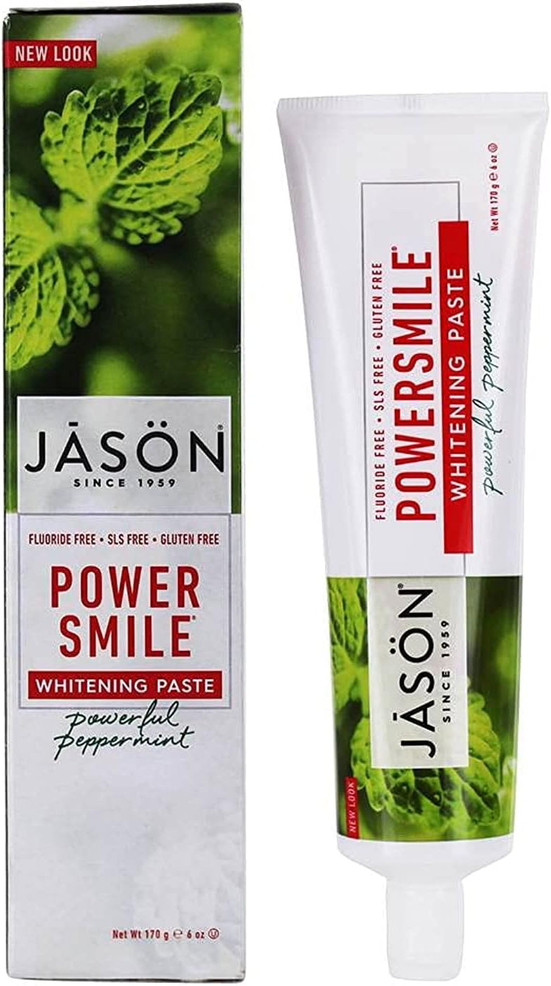 JASON Natural Products - Powersmile Fluoride Free Whitening Toothpaste Powerful Peppermint - 6 Oz. image number 6
