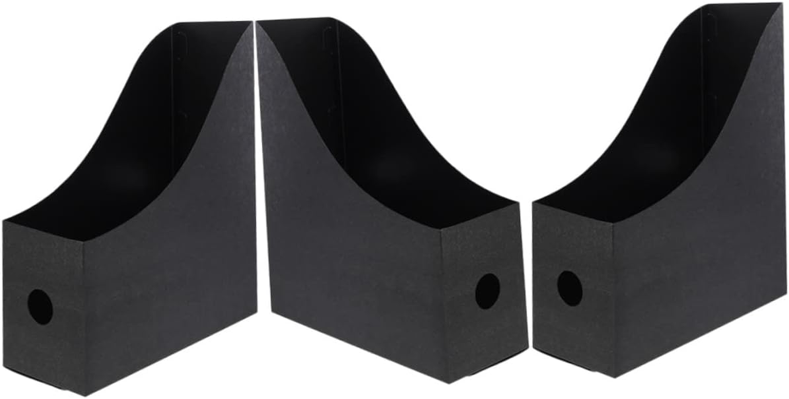 VILLFUL 3Pcs Desk File Organizer Office Organisation Magazine Holder Book Holder for Shelves Office Storage Rack image number 3