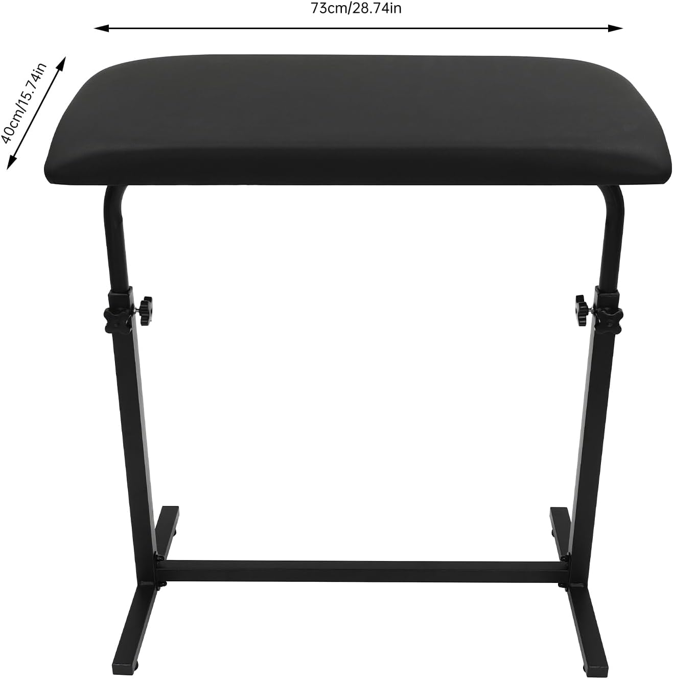 Professional Heavy Duty Iron Tattoo Armrest - Adjustable Height and Tilt, Leg Rest Stand with PU Leather Arm Bar Pad image number 5